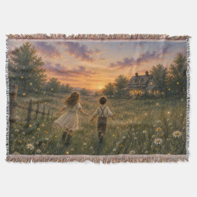 Manta de granja Firefly Meadow (Anverso)
