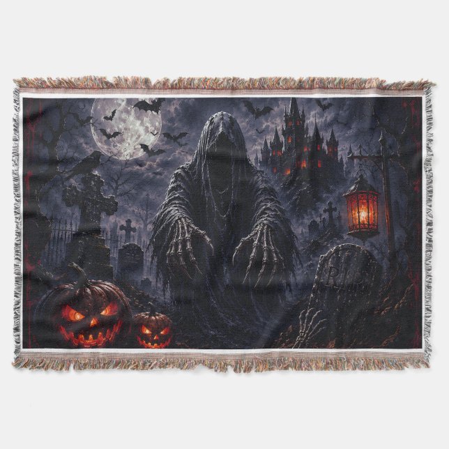 Manta de Halloween de la Parca Embrujada – Goth (Anverso)