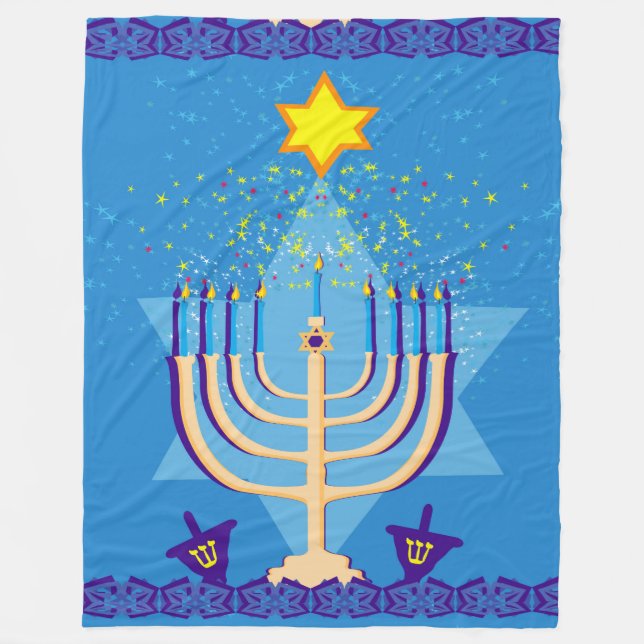 manta de hanukkah menorah (Anverso)