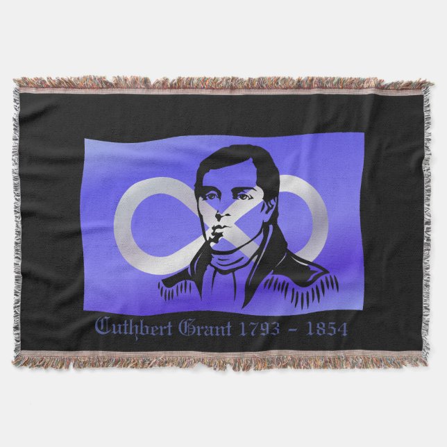 Manta de héroe Métis Cuthbert Grant Mantas para La (Anverso)