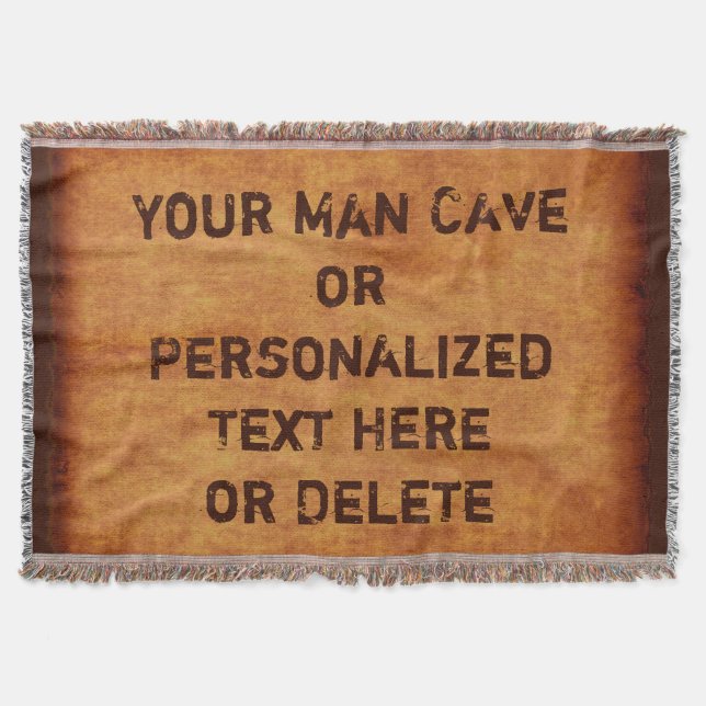 Manta de la Cueva del Hombre PERSONALIZADA con tu  (Anverso)
