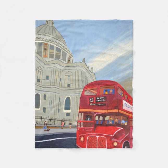 Manta de la Fleece en el autobús de Londres (Anverso)