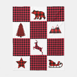 Manta de la tela escocesa del búfalo del navidad