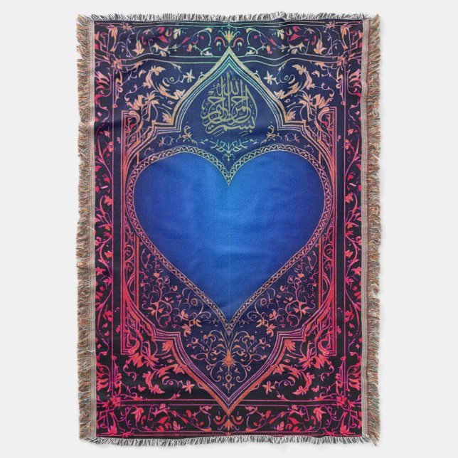 Manta de lanzamiento de alfombras de oración (Frente vertical)