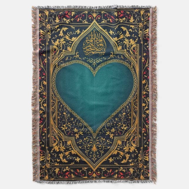 Manta de lanzamiento de alfombras de oración (Frente vertical)