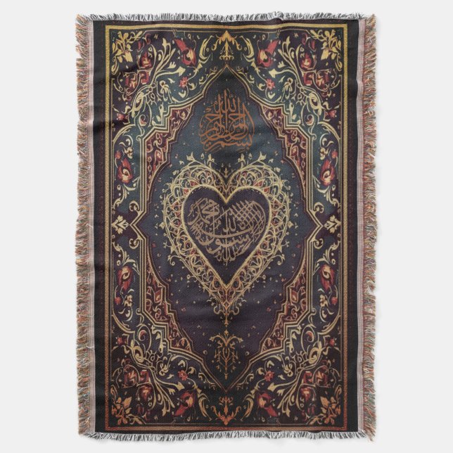 Manta de lanzamiento de alfombras de oración (Frente vertical)