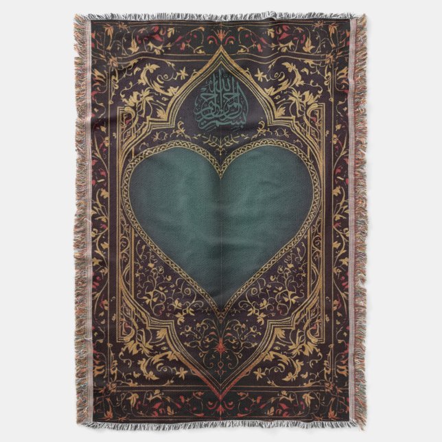 Manta de lanzamiento de alfombras de oración (Frente vertical)