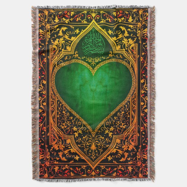 Manta de lanzamiento de alfombras de oración (Frente vertical)