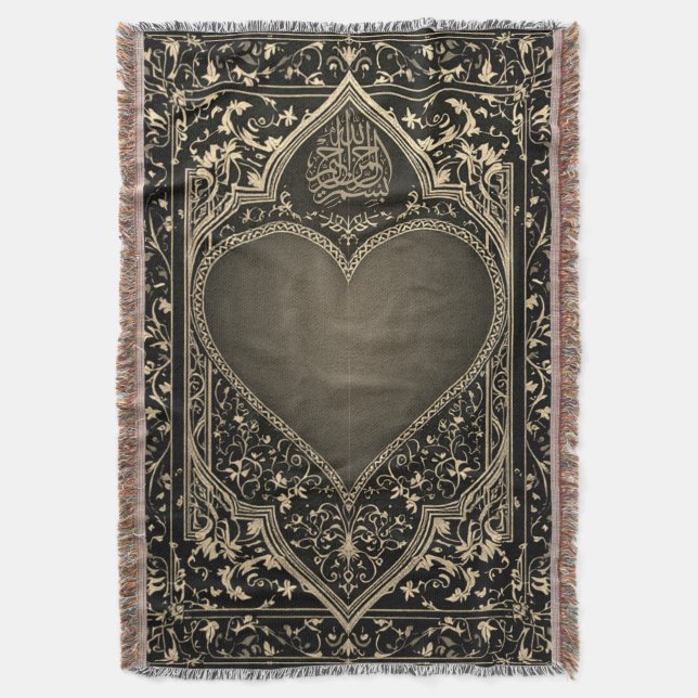 Manta de lanzamiento de alfombras de oración (Frente vertical)