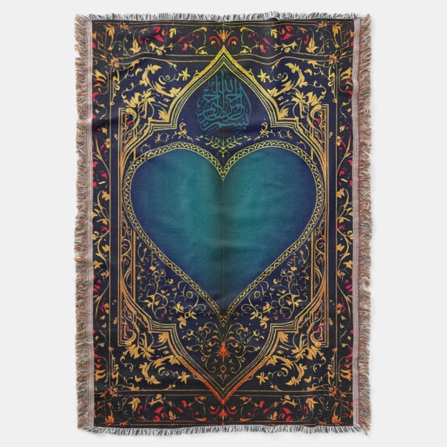 Manta de lanzamiento de alfombras de oración (Frente vertical)
