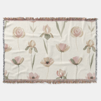 Manta de lanzamiento de elegancia floral