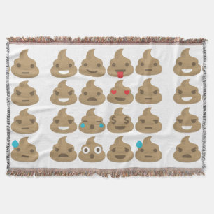 manta de lanzamiento de emoji de poop
