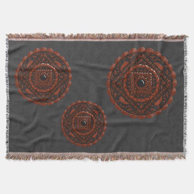 Manta de lanzamiento de mandala de Leo (Anverso)