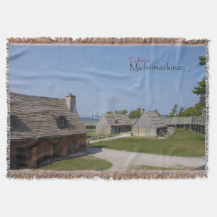 Manta de lanzamiento de Michilimackinac colonial