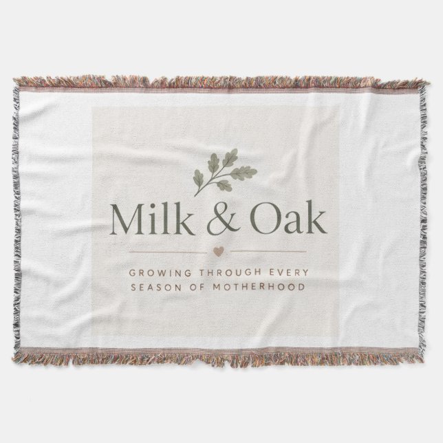 Manta de lanzamiento de Milk & Oak (Anverso)