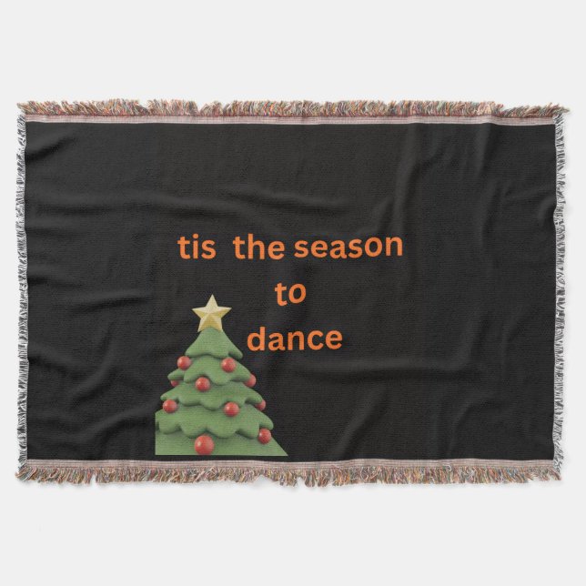 Manta de lanzamiento de Navidad para bailar en est (Anverso)