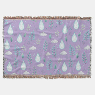 Manta de lanzamiento de nube de lluvia morada – de