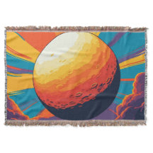 Manta de lanzamiento de puesta de sol celestial