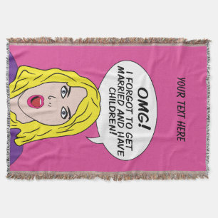 manta de lanzamiento de RETRO COMICS personalizado