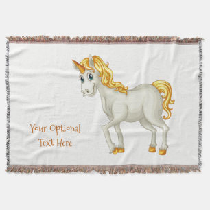 Manta de lanzamiento de texto de personalizado de 