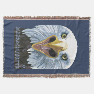 Manta De MassachusettsEagle cierre para arriba
