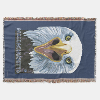 Manta De MassachusettsEagle cierre para arriba