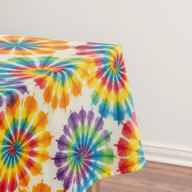 Manta de mesa psicodélica con Tie Dye | Mantel ret (In Situ)