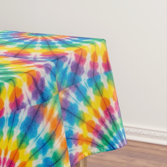 Manta de mesa psicodélica con Tie Dye | Mantel ret (In Situ)