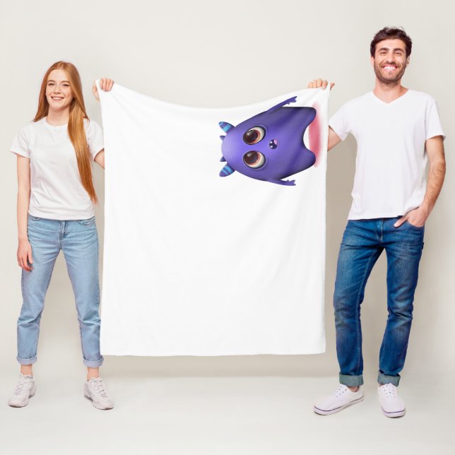 Manta de monstruito sorprendido (In situ)