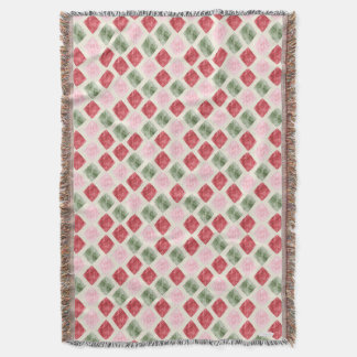 Manta de Navidad acogedora con estampado de cuadro