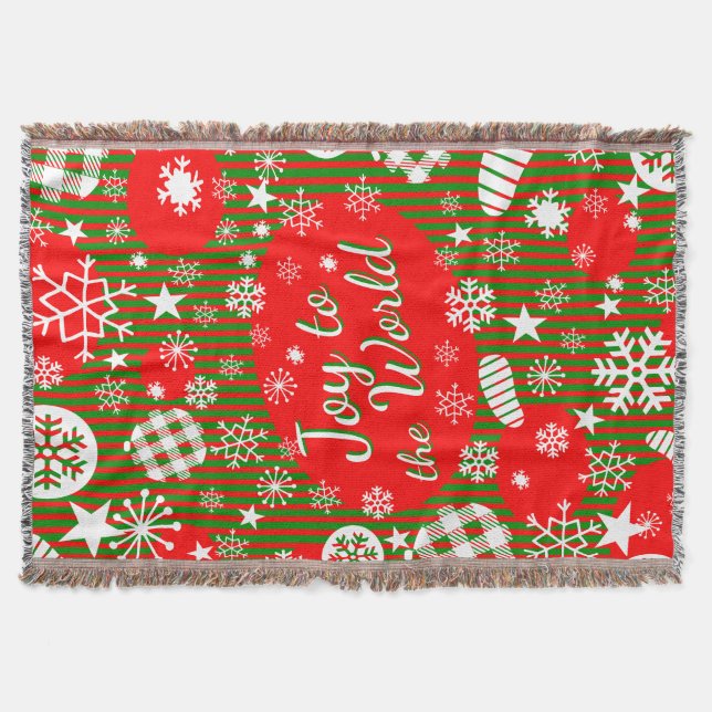 Manta de Navidad – Alegría al Mundo  (Anverso)
