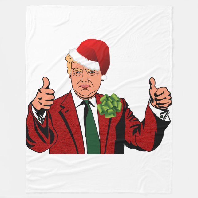 manta de navidades de santa claus donald trump (Anverso)