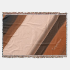 Manta de nombre personalizado Faux madera fantasia