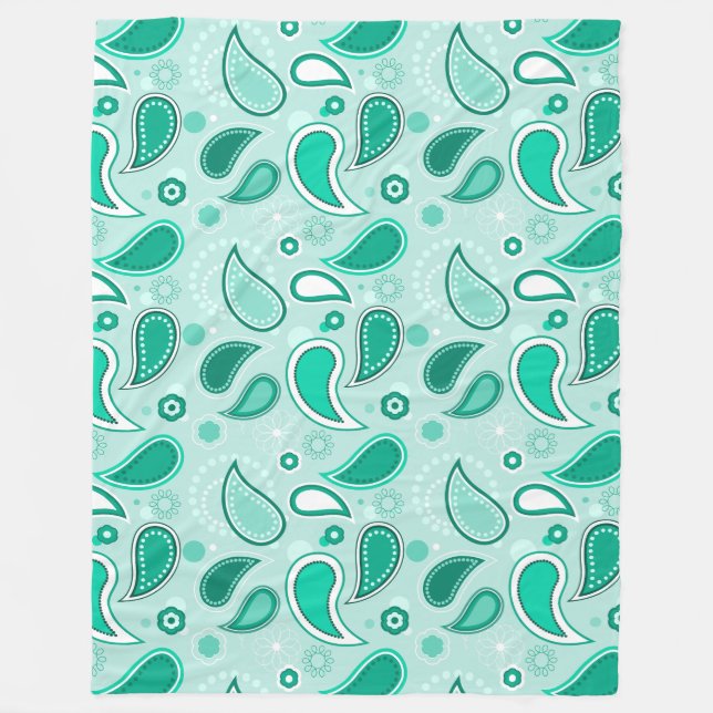 manta de paisley verde (Anverso)