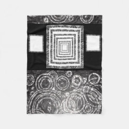 manta de pulga de personalizado pasley negro blanc