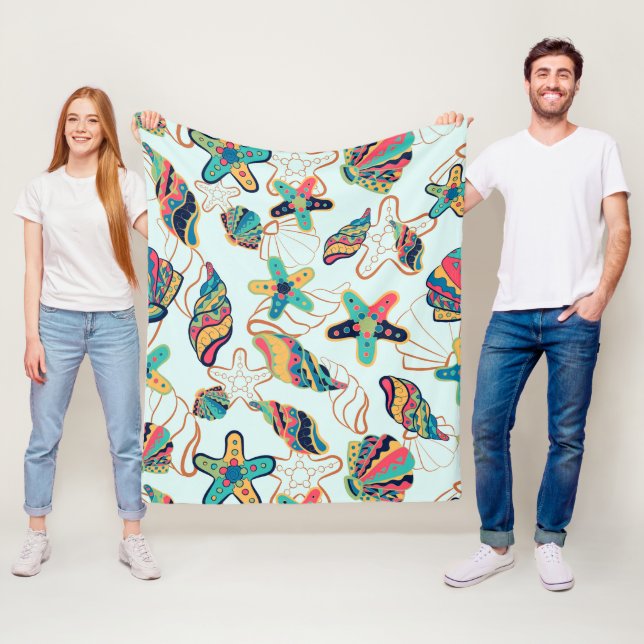 Manta de pulpa de conchas coloridas (In situ)