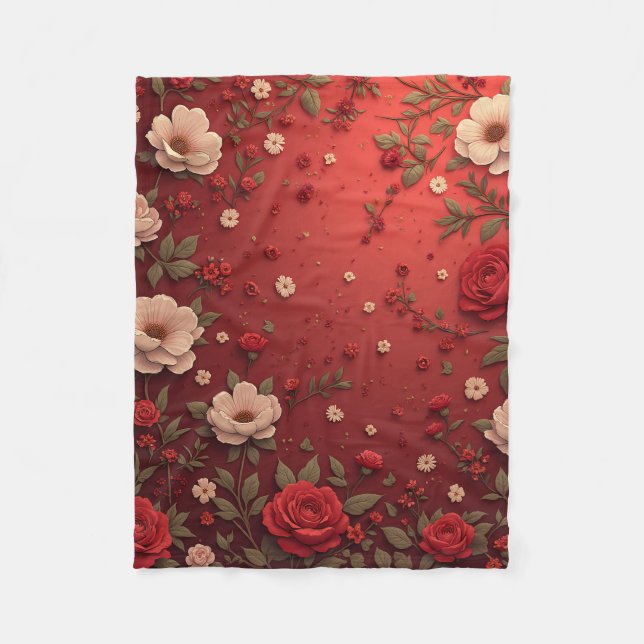 manta de rodilla de patrón de flor de regalo (Anverso)