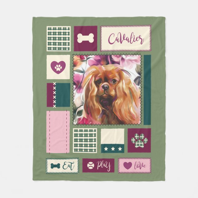 Manta de Ruby Cavalier| medio| rosa verde (Anverso)