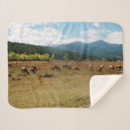 Manta de sherpa de gran angular elk