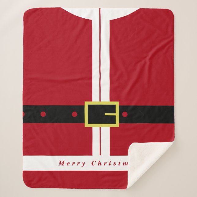 Manta de Sherpa de Santa Claus (Anverso)