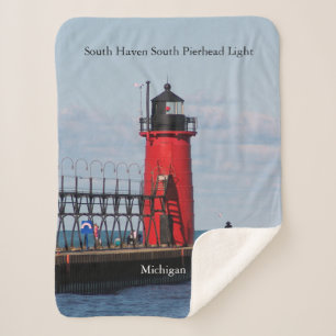 Manta de sherpa de South Haven South Pierhead Ligh