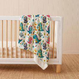 Manta de Sherpa suave y acogedora de dinosaurio be