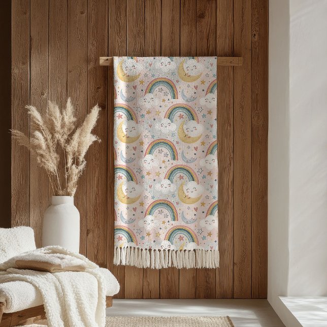 Manta de sueños de arcoíris Sherpa regalo para niñ (Rainbow Dreams Blanket Sherpa Gift for Children)