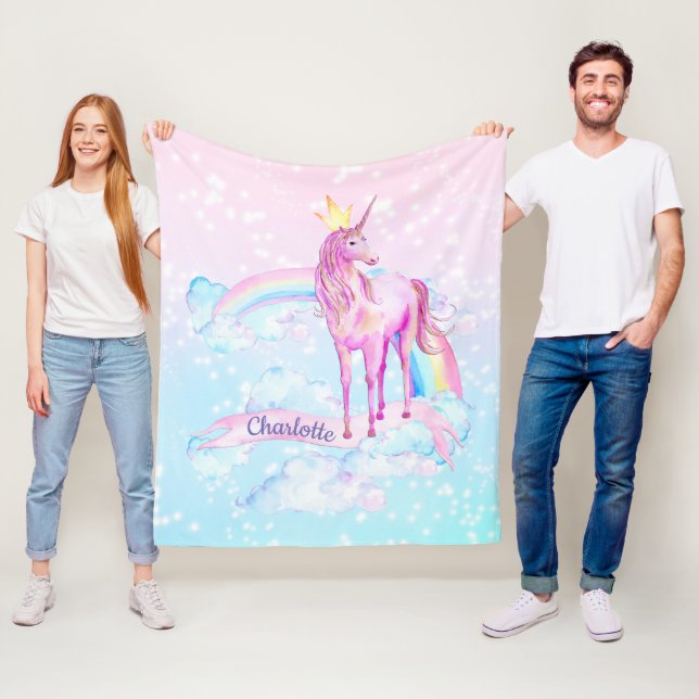 Manta de Unicornio Personalizada Mantas de Unicorn (In situ)