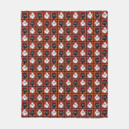 Manta de yegua negra y blanca de Escocia