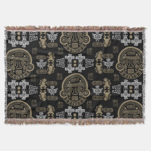 Manta decoración de hogar azteca inca
