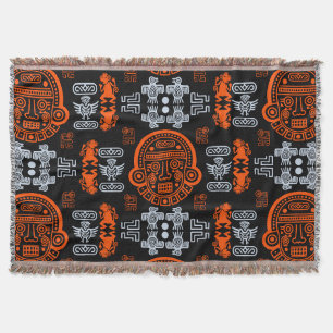 Manta decoración de hogar azteca inca