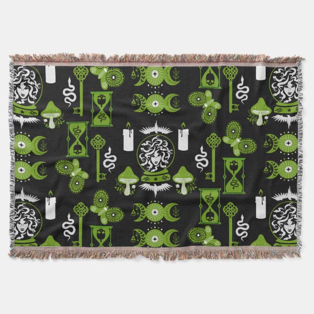 Manta Decoración estética de Witchcore (Anverso)