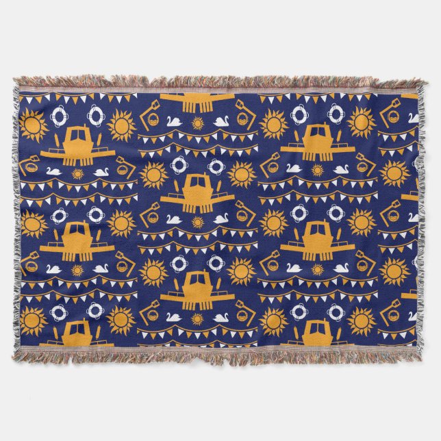 Manta Decoración Y Regalos De Barcos Cercanos (Anverso)