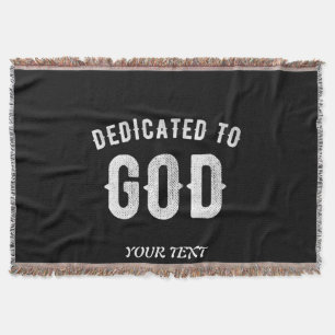 MANTA DEDICADO A DIOS PERSONALIZABLE GUAY TEXTO BLANCO